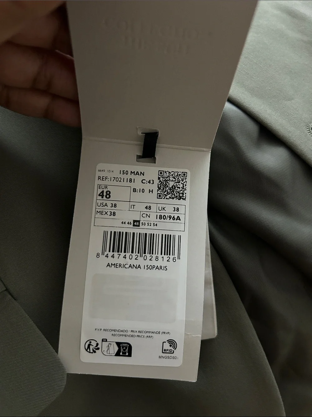 NWT Mango MILAN SLIM-FIT SUIT BLAZER